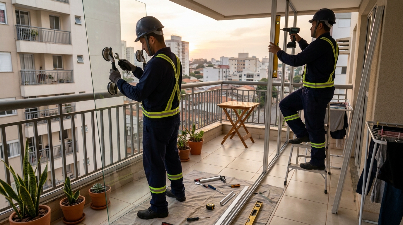 Divisórias em Vidro no Vale do Sol, Santa Maria‑RS