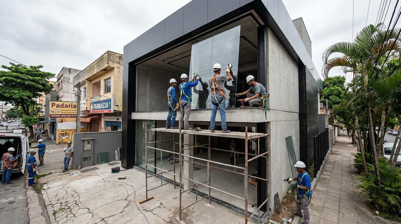 Fachadas para Lojas e Empresas no Centro, Santa Maria‑RS