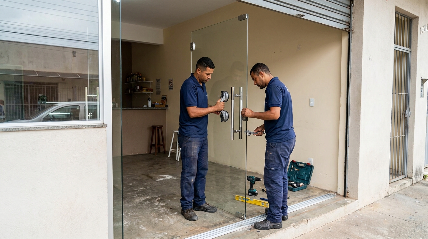 Portas em Vidro no Passo D’Areia, Santa Maria‑RS